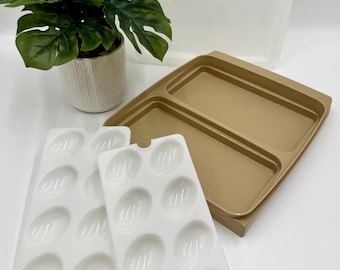 Deli Keeper Inserts Egg Containers Tupperware Deviled Egg Trays - 3 Pack Inserts For Deli Keeper Container Tray With Lid - View #8