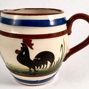Vintage Collectible Longpark Torquay Rooster &quot;Pip Squeak&quot; Ceramic Pottery Milk Pitcher Made in England