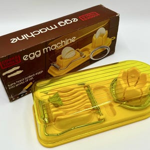Vintage Cooks Tools Egg Machine | Kitchen Gadget | Kitchen Tool | Catering Tool | Party Food | Hors d’oeuvres | Deviled Eggs | Egg Slicer