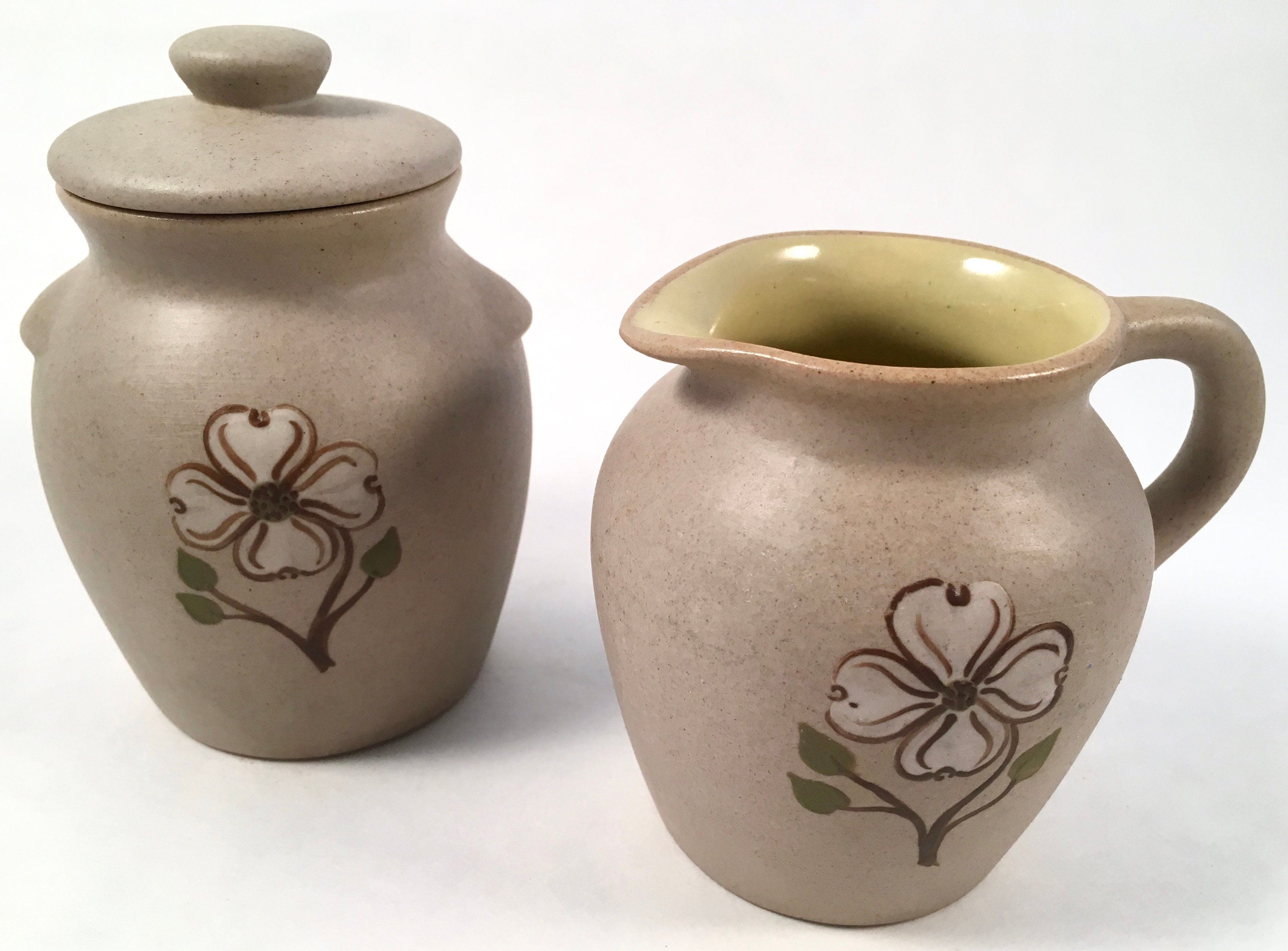 Pigeon Pottery Pitcher and Ginger Jar Creamer Jar Etsy