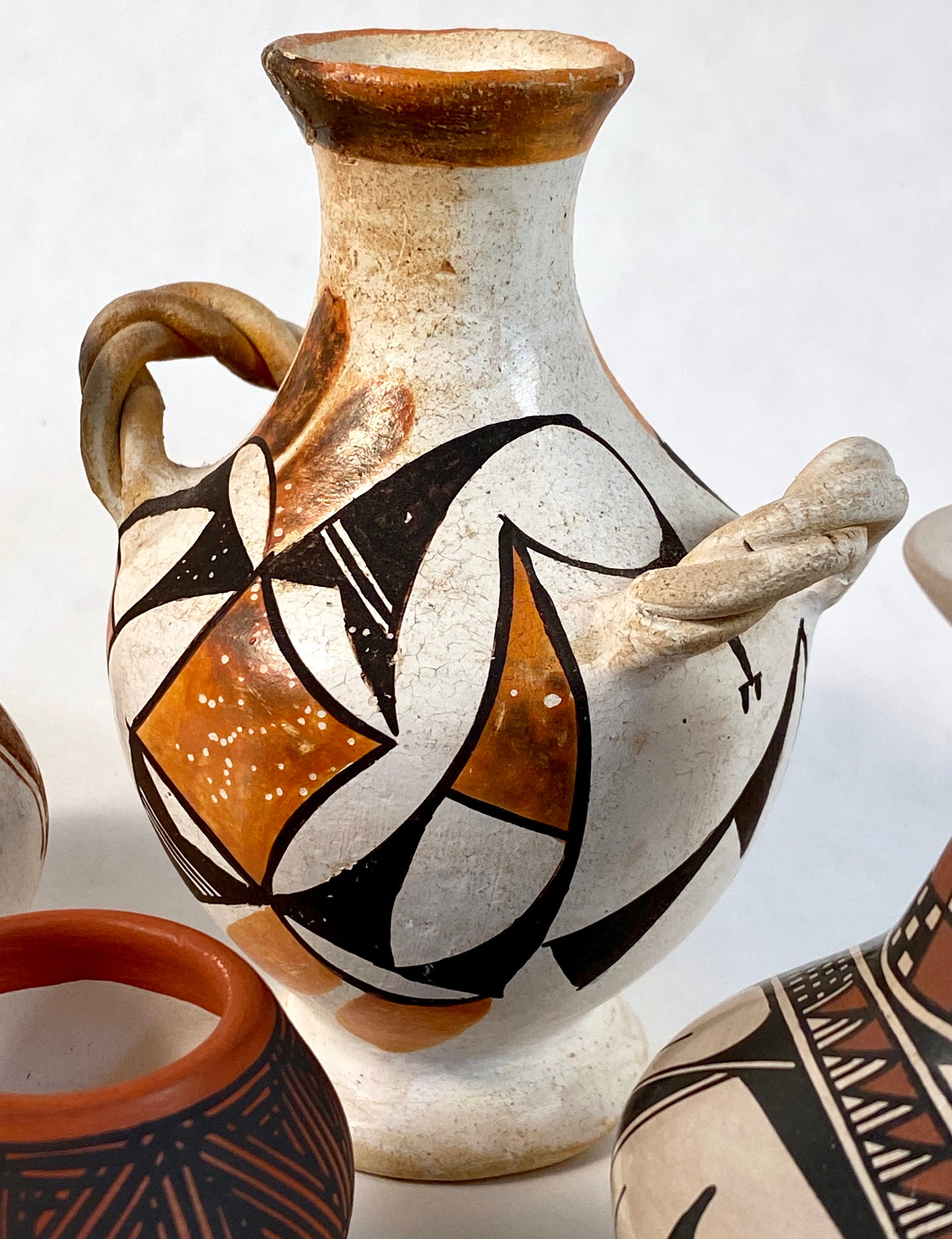 ヴィンテージ アコマ Acoma ポッテリー 猫 陶器 ネイティブアメリカン