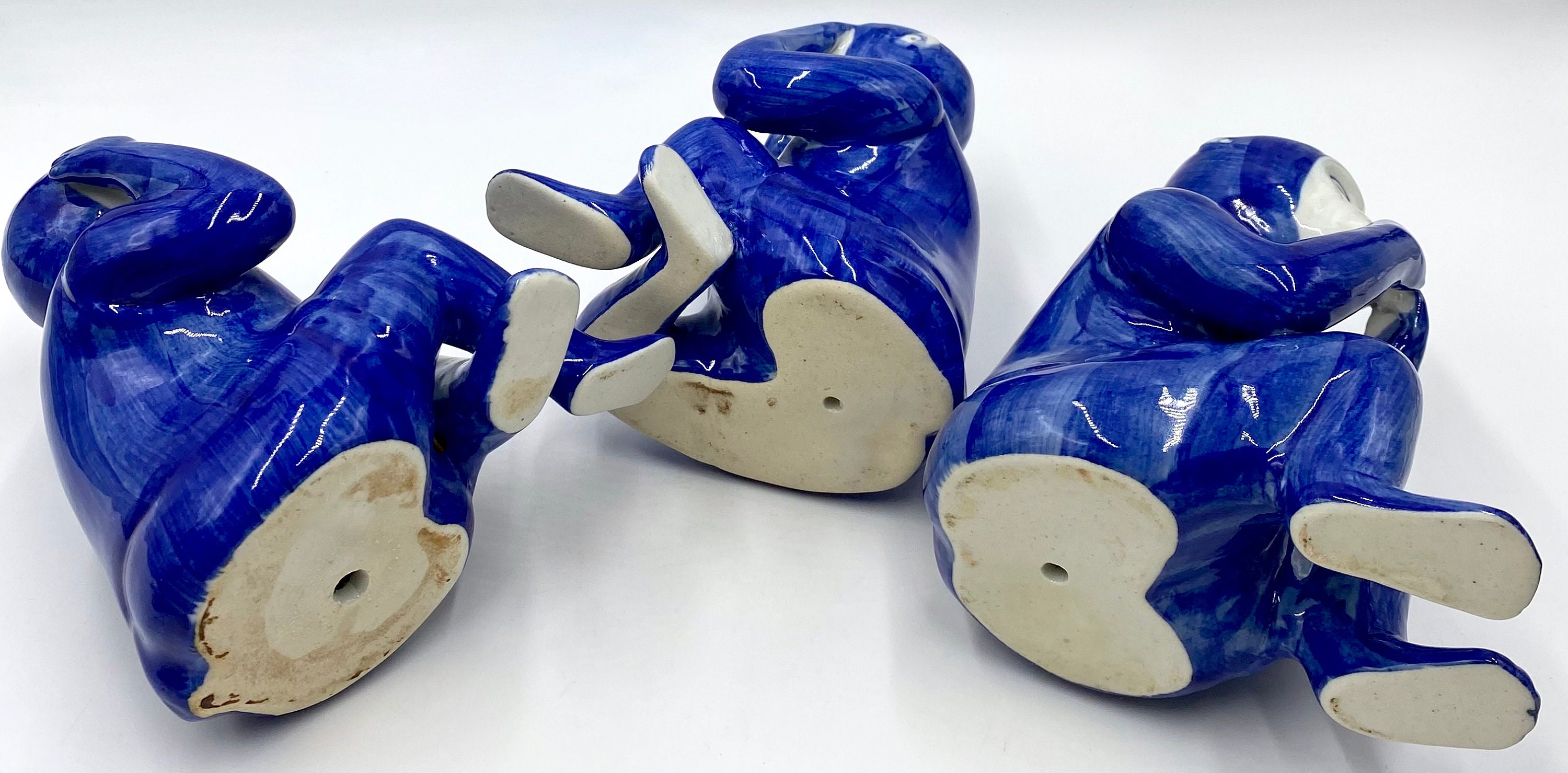 Vintage Ceramic No Evil Monkeys | Hear No Evil | See No Evil