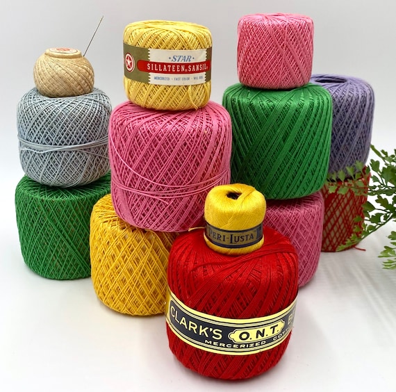 Collection of Mercerized Cotton Thread | Crochet Knitting Collection of Mercerized Cotton Thread | Crochet Knitting