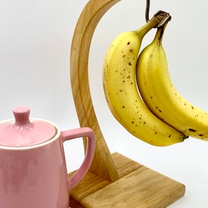 Vintage Solid Wood Banana Hook | Banana Keeper | Banana Stand | Banana Hang Up | Fruit Hook | Kitchen Decor