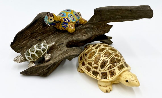 Tiny Turtle Trio Collectible Turtle Figurines Turtle Decor