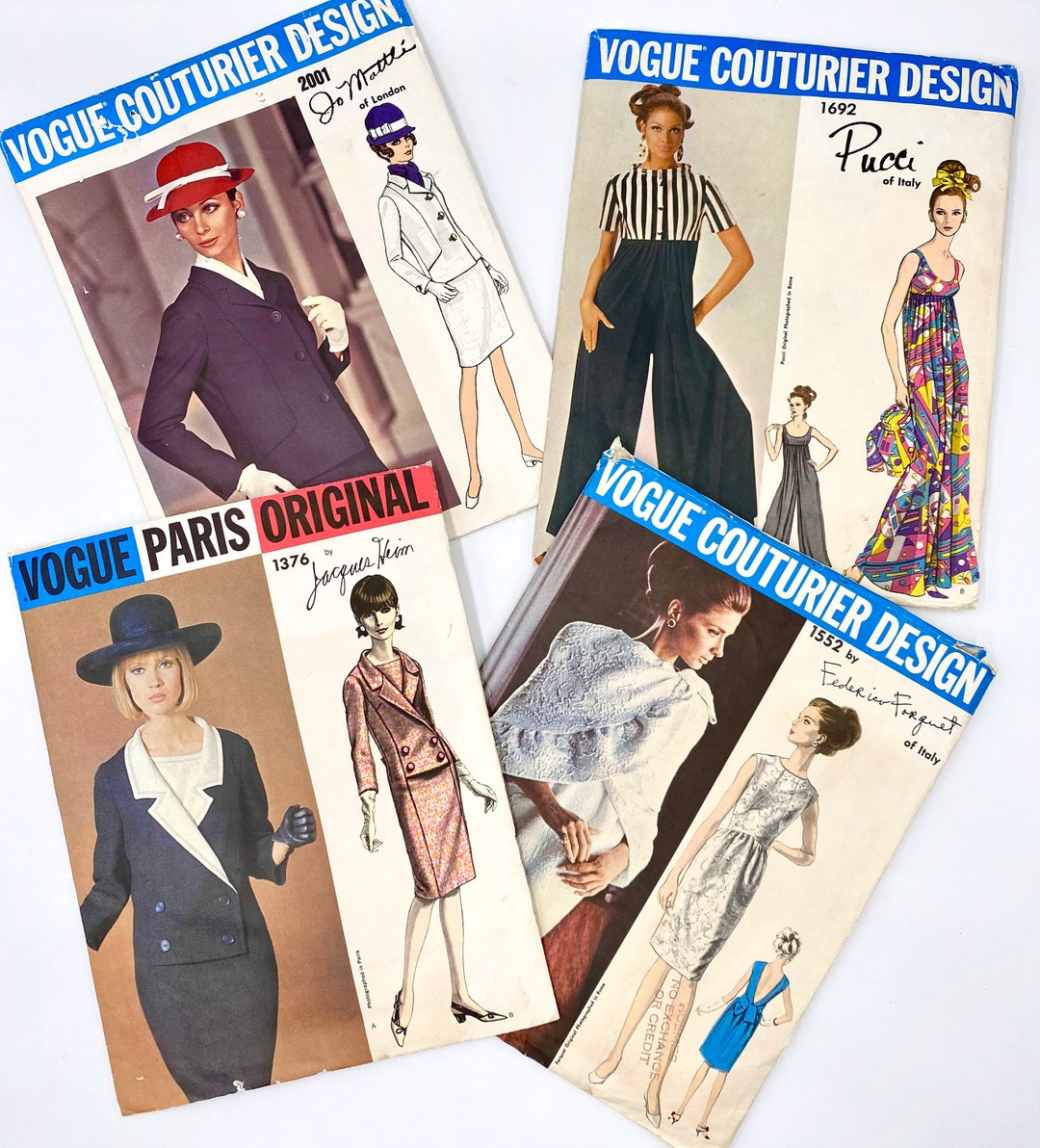 Vintage Vogue Designer Sewing Pattern Vogue Paris Original Vogue