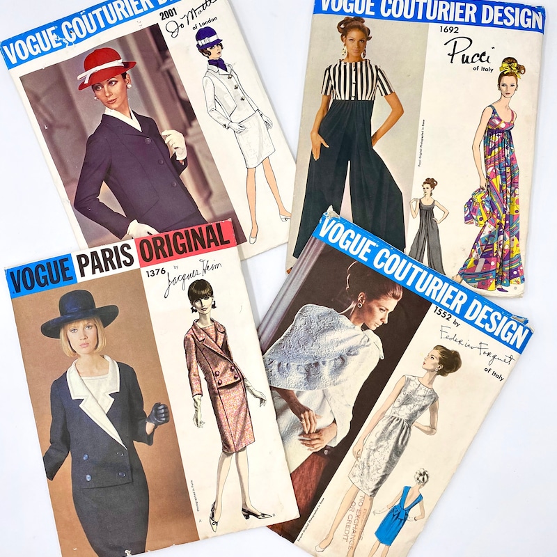 Vogue Vintage Patterns Etsy