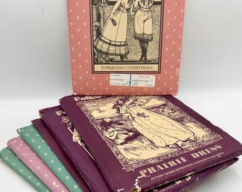 Vintage Folkware Sewing Patterns | Prairie Dress | Boatman’s Shirt | Calico Dress | Smock | Pinafore | Little Kittel | Edwardian Underthings