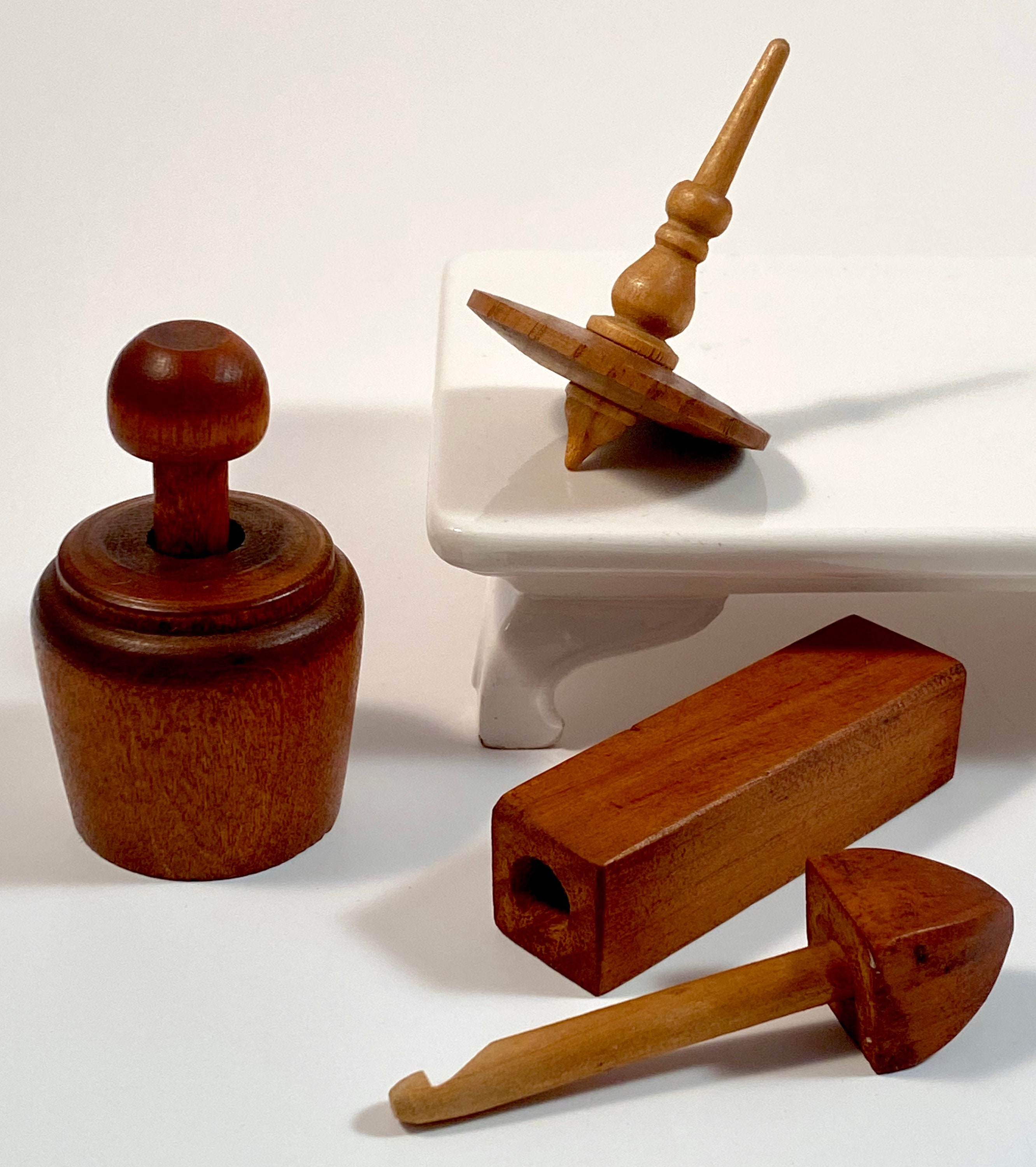 A Collection of Small Wooden Objects Vintage Wooden Items Etsy