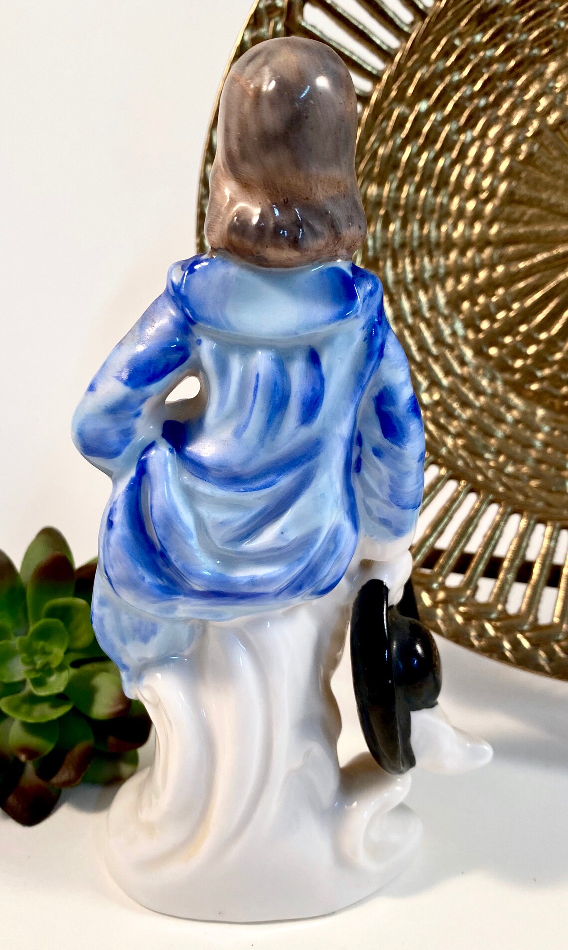 Vintage Blue Boy Figurine Ceramic Porcelain Blue Boy Etsy