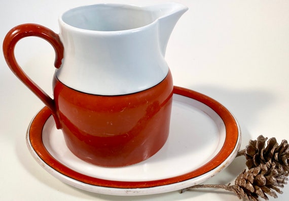 Vintage Kahla Porcelain Pitcher and Platter Set | East German