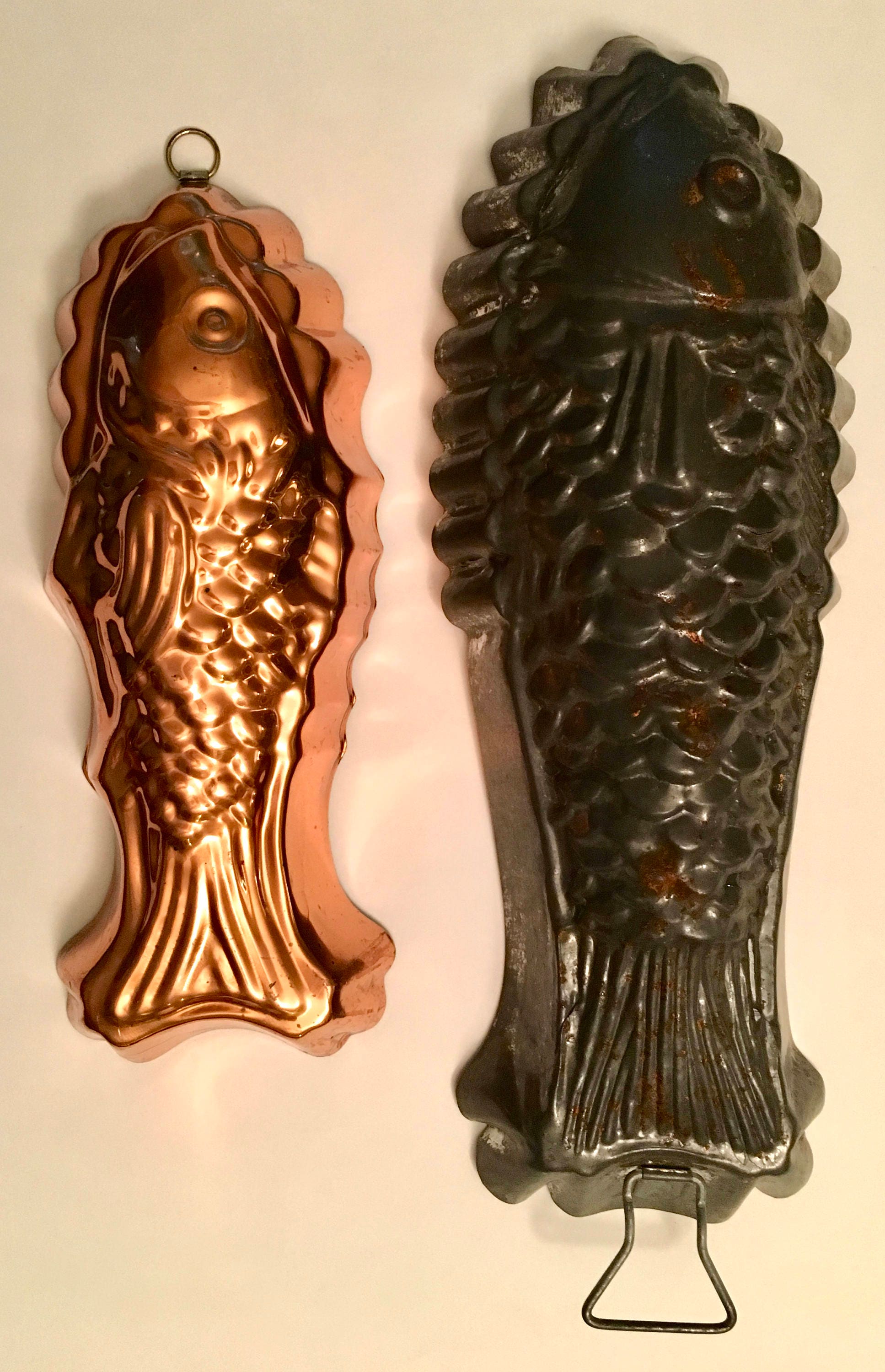 Vintage Fish Molds TinLined Copper Fish Mold by Tagus and Etsy