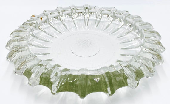 glass cigarette ashtray Vintage Starburst Clear Glass Ashtray | Extra-large Round Ashtray | Heavy Glass  Ashtray | Cigar Cigarette Ashtray | Patio Deck Porch Ashtray