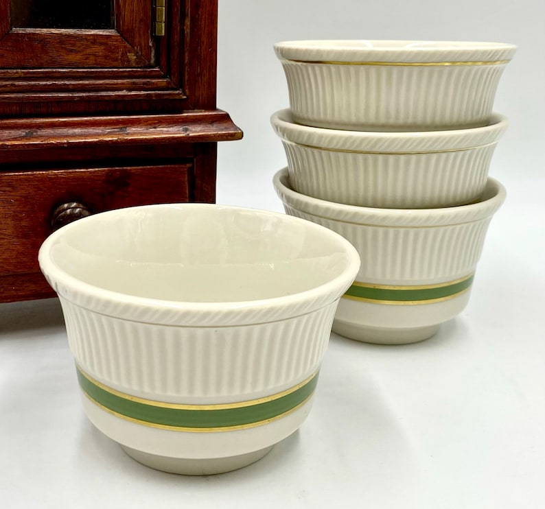 Vintage Shenango Pottery Ramekins Restaurant Ware Custard Etsy