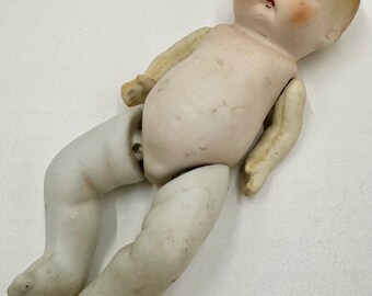 Awesome Collectible Bisque Porcelain Baby Doll | Funny Side-eye
