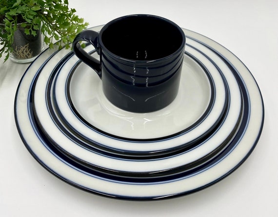 Vintage Dansk Bistro Christianshavn Plates | Blue & White