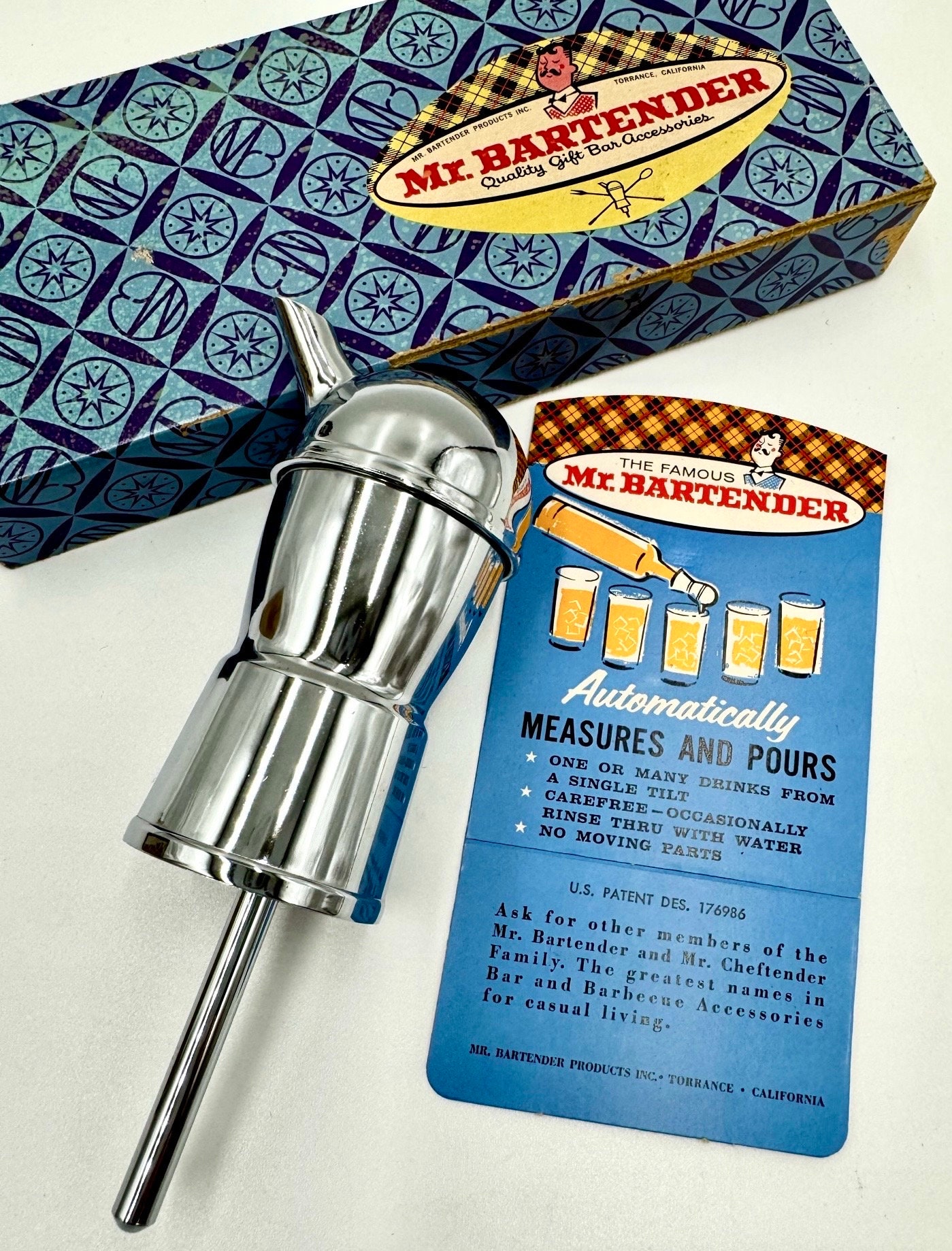 Vintage Retro Mid Century Modern Barware | Mr. Bartender Chrome