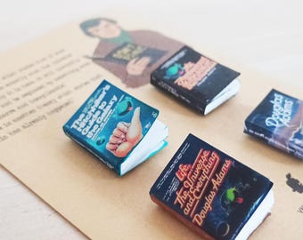 Douglas Adams's miniature book magnets set