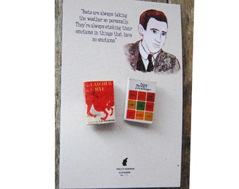 J. D. Salinger's miniature book pins set