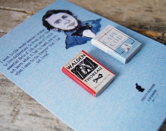 Henry David Thoreau's Book Pins set