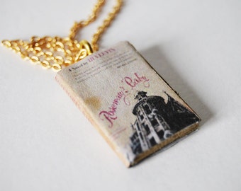 Rosemary's baby mini book necklace