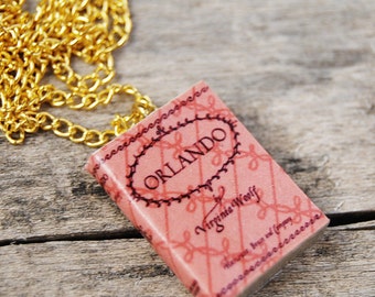Orlando's book necklace