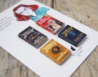 Shirley Jackson's miniature book magnets set