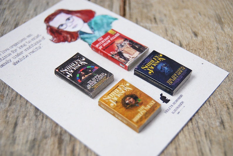 Shirley Jackson's miniature book magnets set image 1