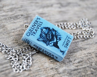 Gulliver's Travels book necklace