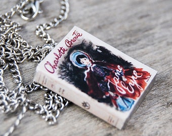 Charlotte Bronte's Jane Eyre's Book Necklace perfect Teacher Gift