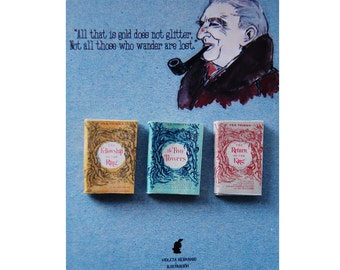 Lord of the Rings trilogy J. R. R. Tolkien's  miniature book magnets set