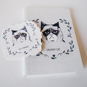 Grumpy Cat Notebook & Paquete de tatuajes temporales
