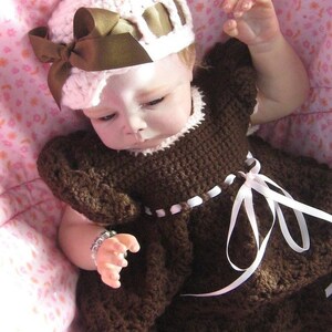 Instant Download Sweet Baby Shells Dress - CROCHET PDF ePattern - Sizes 0-3m through 24m