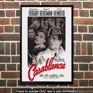 Casablanca Movie Poster: Film Lobby Card Art Print