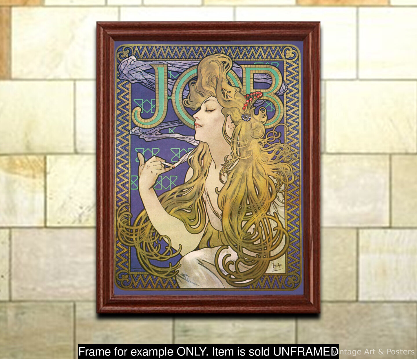 Publicité Pour Les Cigarettes Job | Alphonse Mucha