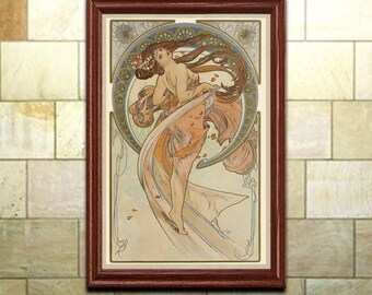 Mucha Art Nouveau Print: 