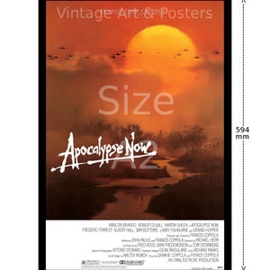 Movie Poster Apocalypse Now Vintage Film Art Print Lobby Card for Media Movie Room Decor, Wall Art 653 image 8