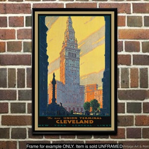Travel Poster: &quot;Cleveland - New York Central Railroad&quot;