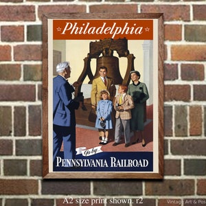 Travel Poster: &quot;Philadelphia - Pennsylvania Railroad&quot;