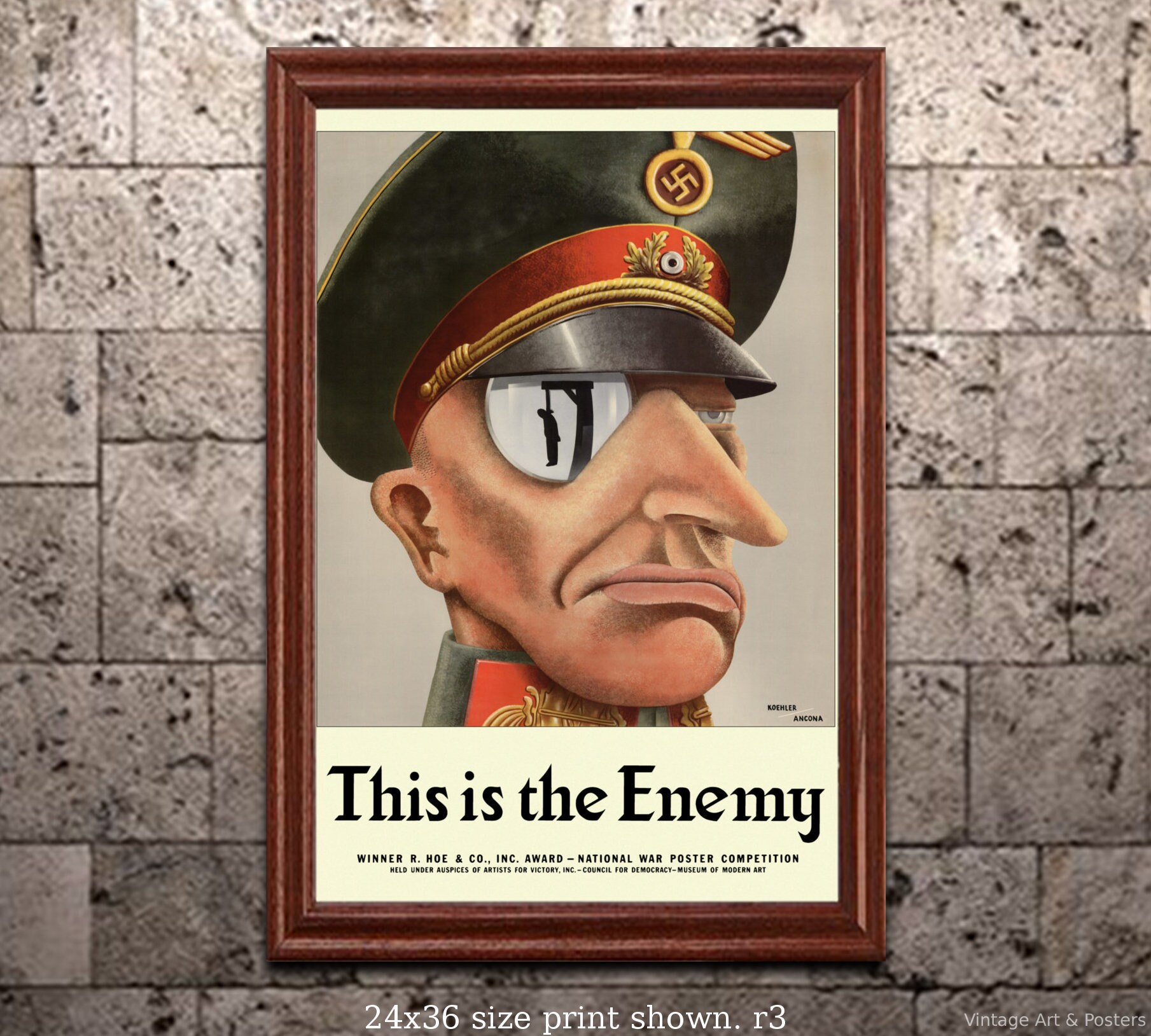 Wwii Propaganda Poster Print U S United States World War 2 Etsy