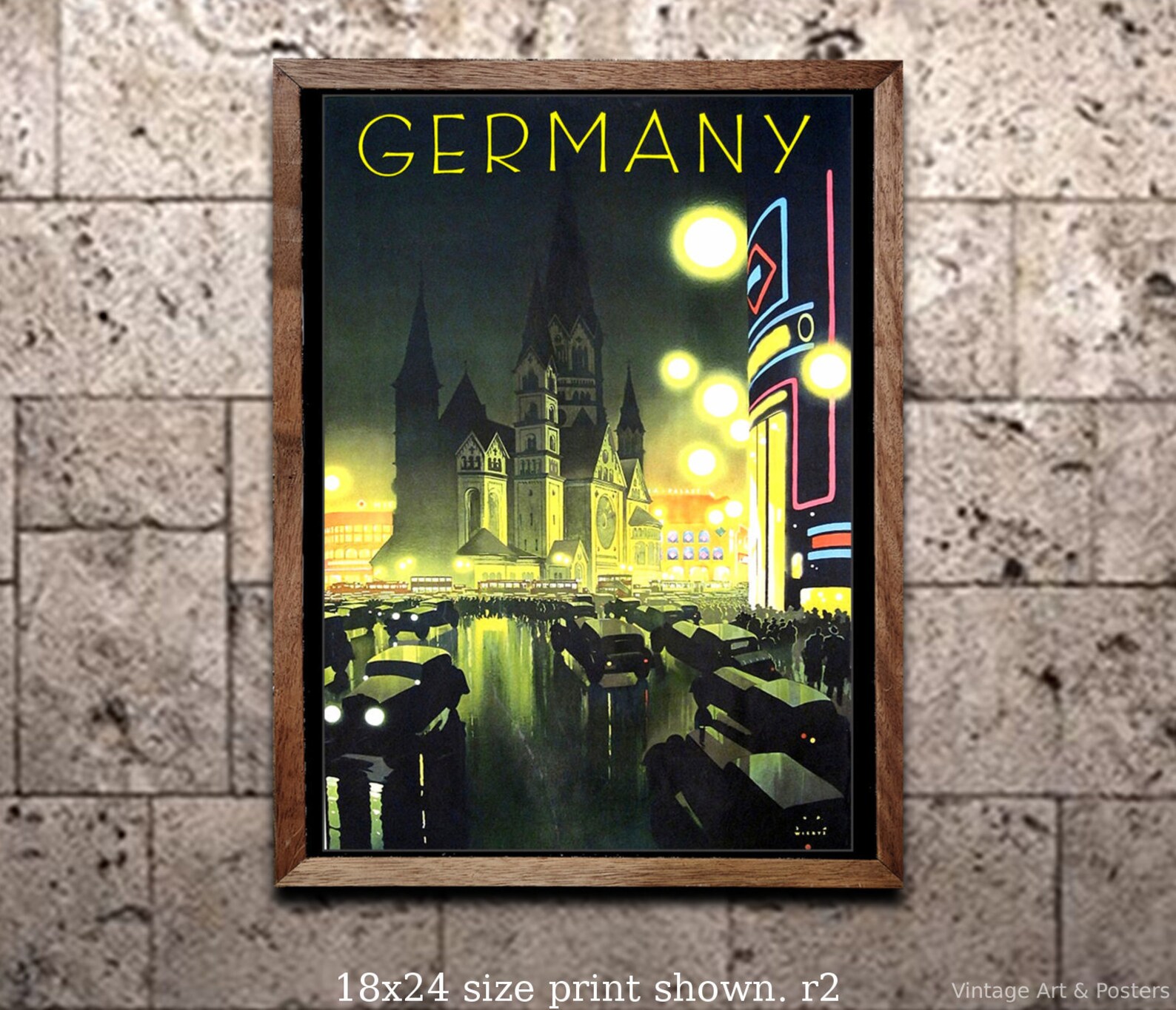 Vintage Travel Poster Germany 3 Vintage Travel Art Wall Art | Etsy