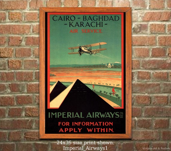 A2 Reprint Vintage Cairo Hotel Travel Poster Poster A3