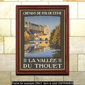 Travel Poster: &quot;La Vallee Du Thouet&quot; Vintage French Railway Art Print