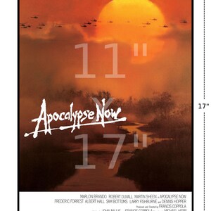 Movie Poster Apocalypse Now Vintage Film Art Print Lobby Card for Media Movie Room Decor, Wall Art 653 image 5