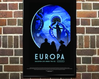 NASA JPL Space Tourism Poster Europa (1101)