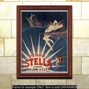 Art Nouveau Print: Petrole Stella Vintage Advertisement Poster