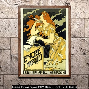 Art Nouveau Print: &quot;Grasset L. Marquete&quot;, 1892 Poster