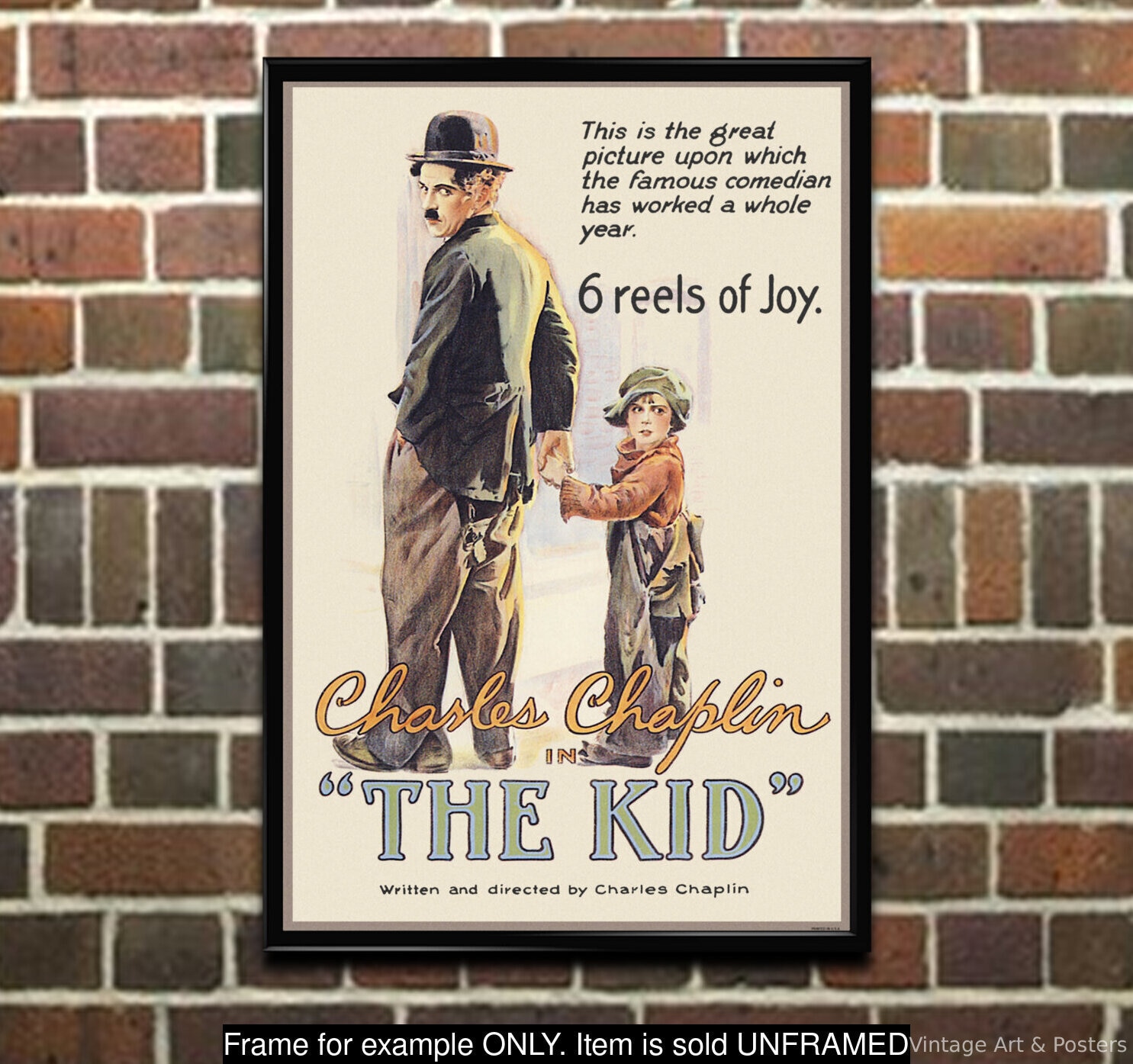 Amazon.com: OnlyClassics 1921 Charlie Chaplin Jackie Coogan