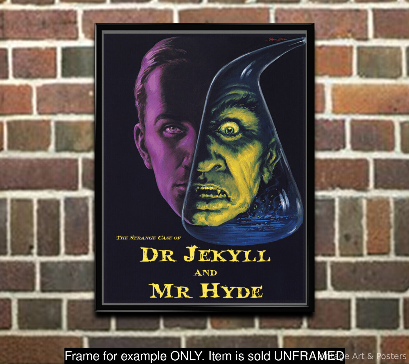 Jekyll and Hyde ポスター Movie Poster Dry Jekyll and Mr Hyde Vintage Art Print, Great