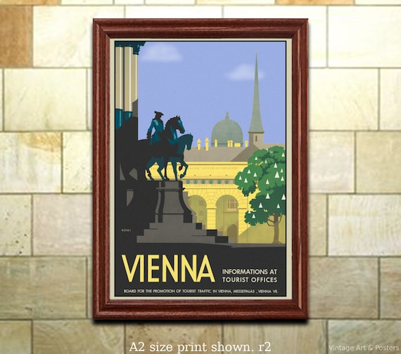 Vintage Travel Poster Austria #2 4 sizes, matte+glossy avail